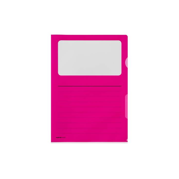 KOLMA RACER Cartellina trasparente Visa Dossier Script CopyResistant (Rosa, A4, 10 pezzo)