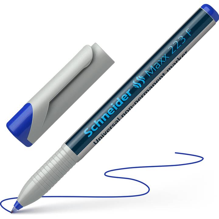 SCHNEIDER Marqueur permanent Maxx (Bleu, 1 pièce)