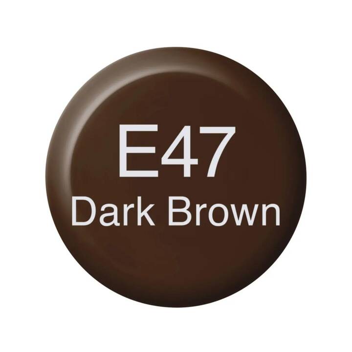 COPIC Encre E47 - Dark Brown (Brun foncé, 12 ml)
