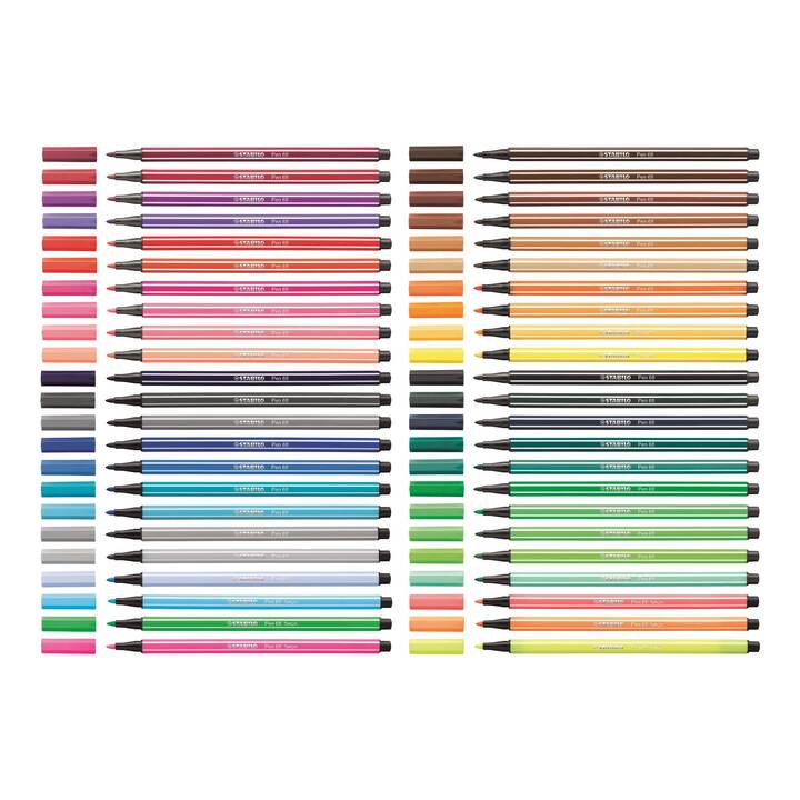 STABILO Pen 68 Crayon feutre (Orange, 1 pièce)