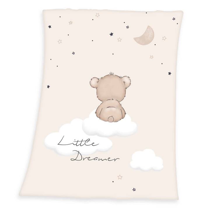 HERDING Couverture douillette Little Dreamer (Animal, 100 cm x 75 cm)