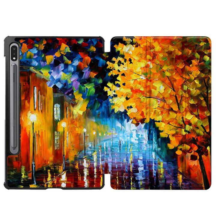 EG Housse (11", Galaxy Tab S8, Paysage, Orange)