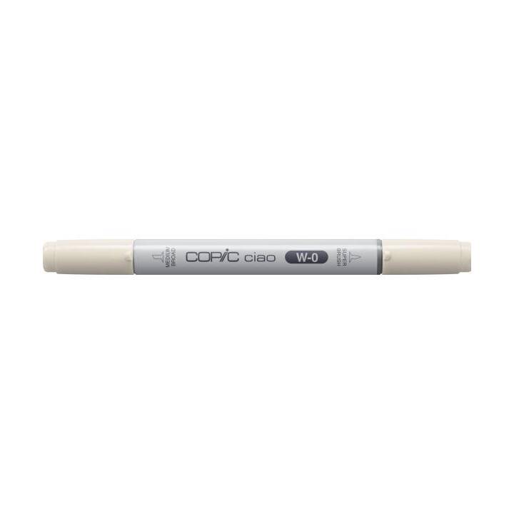 COPIC Marqueur de graphique Ciao W-0 - Warm Gray No.0 (Gris clair, 1 pièce)