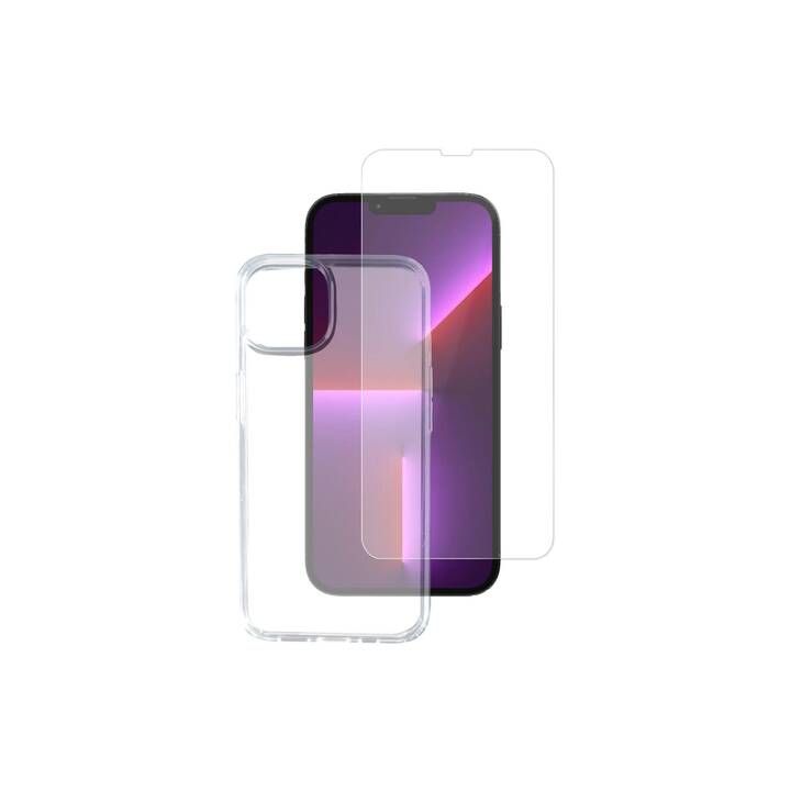 4SMARTS Displayschutzglas 360° Starter Set X-Pro Clear (iPhone 14, 2 Stück)