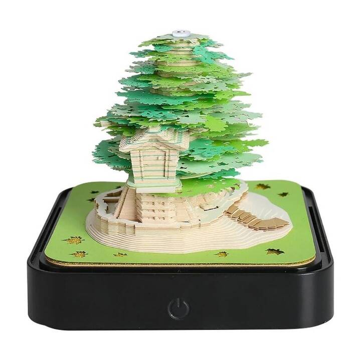 EG 3D-Notizblock – grün – Baum