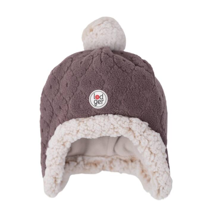 LODGER Bonnet de bébé (43-47, Mauve, Brun)