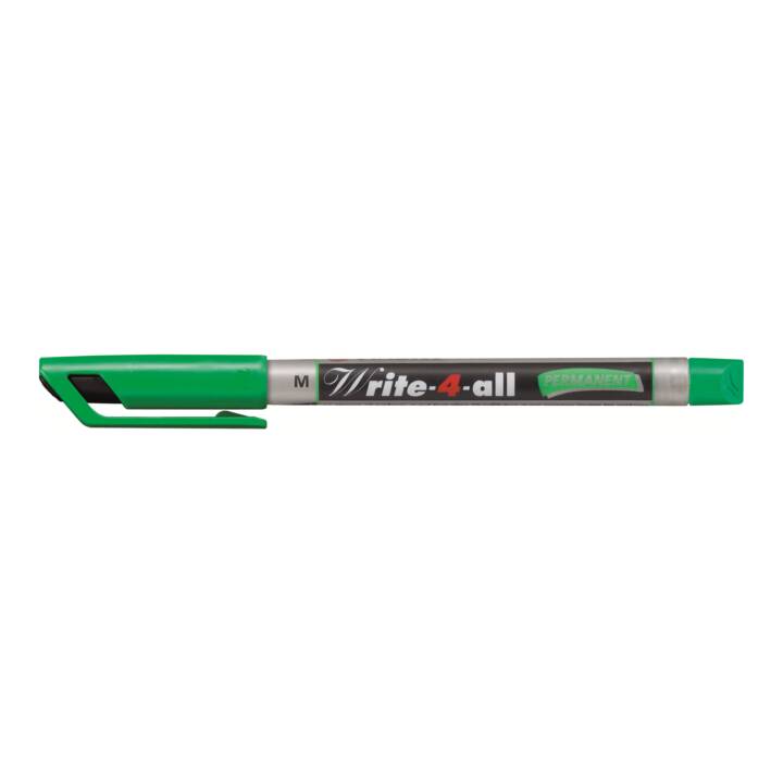 STABILO Pennarello indelebile Write-4-all (Verde, 1 pezzo)