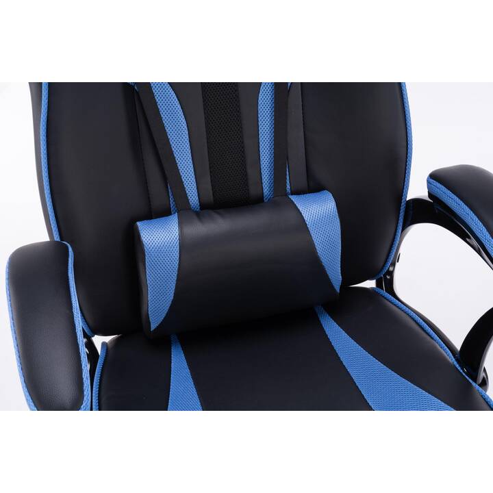 TOP E SHOP Gaming Chaise Drift (Noir, Bleu)