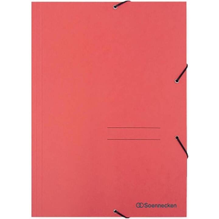 SOENNECKEN Cartellina con elastico (Rosso, A4, 1 pezzo)