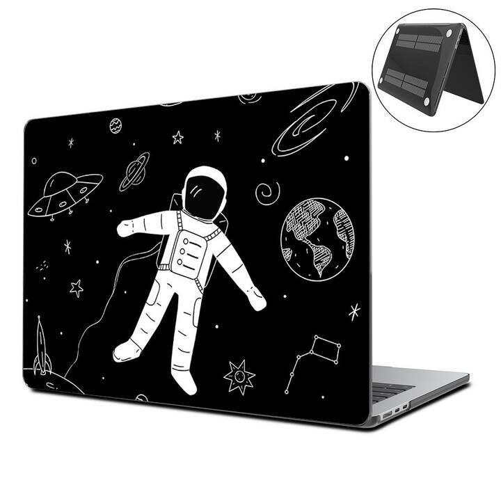 EG Coque rigide (MacBook Air 13" M3 2024, Astronaute, Noir)