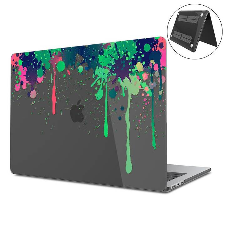 EG Coque rigide (MacBook Air 13" M2 2022, Art, Transparent, Noir)