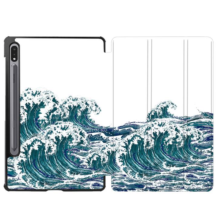 EG coque pour Samsung Galaxy Tab S8+ 12.4" (2022) - vert - vague