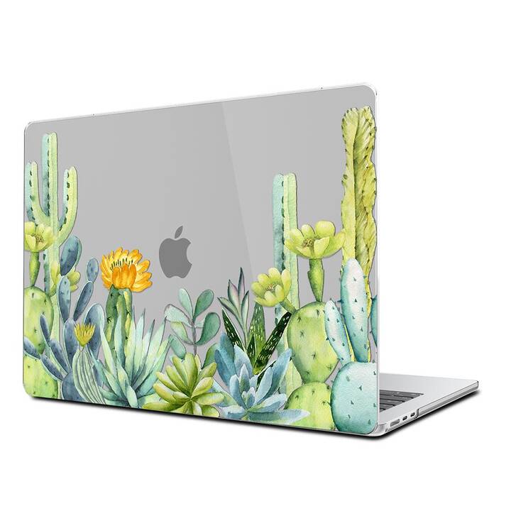 EG Hardcase (Macbook Air 15" M2 2023, Blumen, Grün)