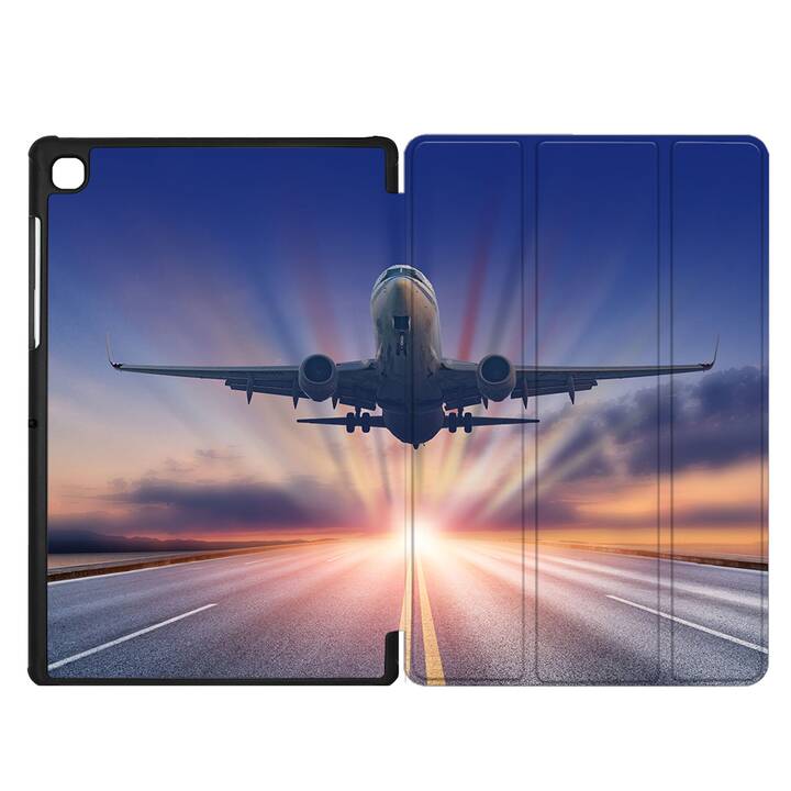 EG coque pour Samsung Galaxy Tab A7 Lite 8.7" (2021) - bleu - avion