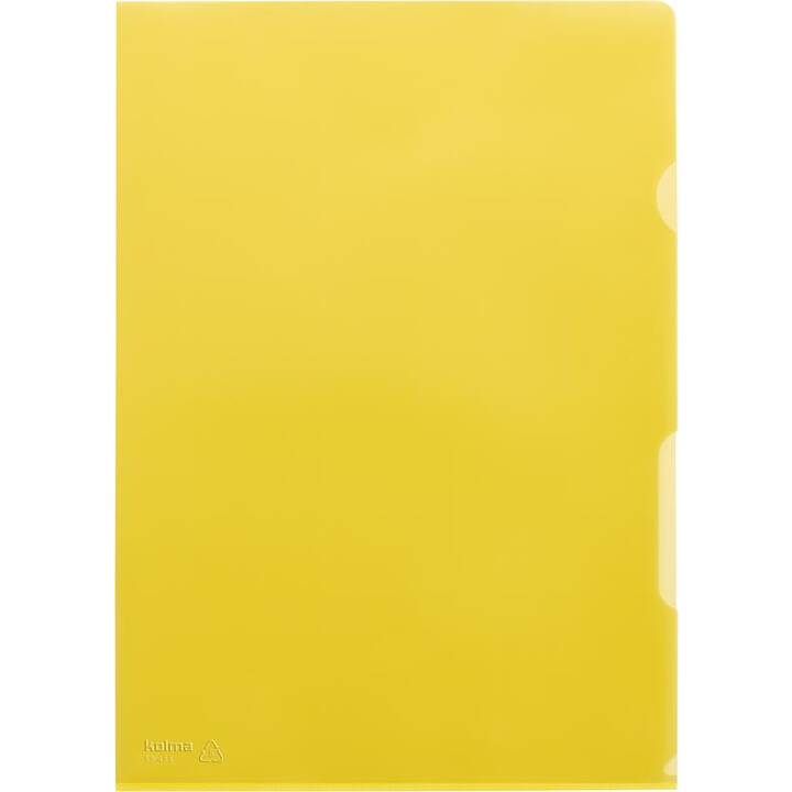 KOLMA RACER Cartellina trasparente Visa (Giallo, A4, 10 pezzo)