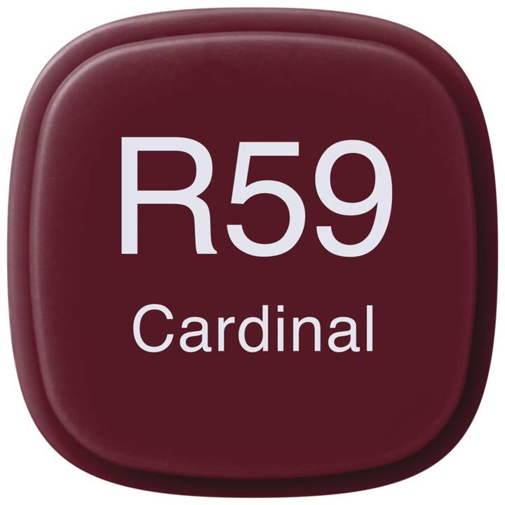 COPIC Marcatori di grafico Classic R59 Cardinal (rosso scuro, 1 pezzo)