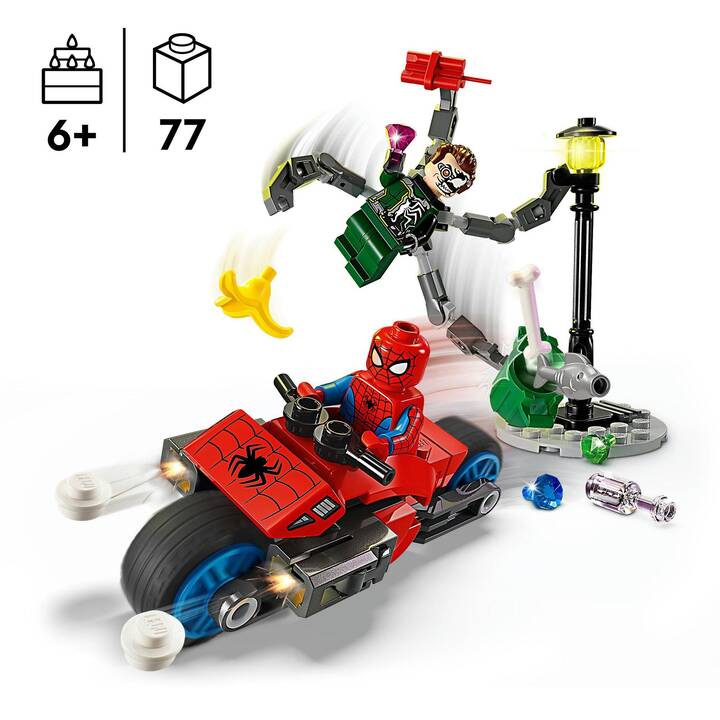 LEGO Marvel Super Heroes Inseguimento sulla moto: Spider-Man vs. Doc Ock (76275)