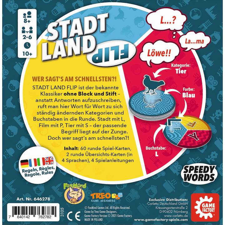 GAME FACTORY Stadt Land Flip (DE)