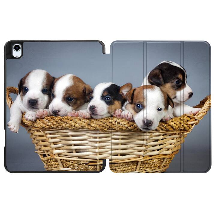 EG coque pour iPad Air 10,9" (2022) 5e génération - marron - chiens