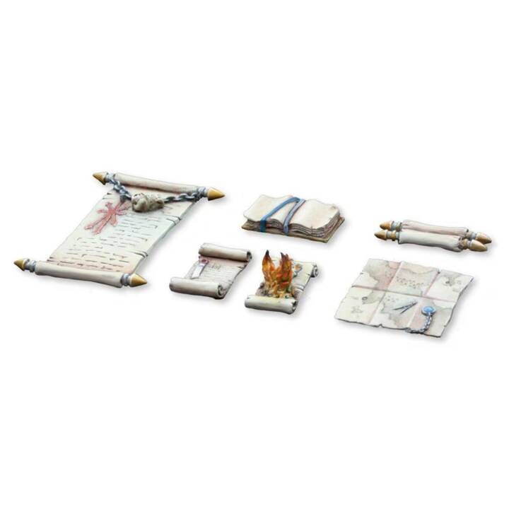 TABLETOP-ART Maps and Scrolls Carte géografique (6 Parts)