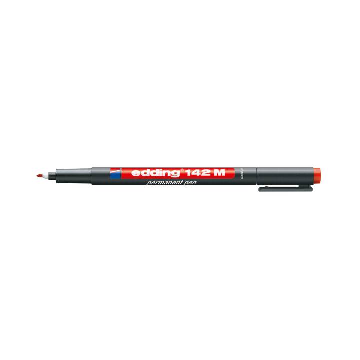 EDDING Marqueur permanent OHP M (Rouge, 1 pièce)