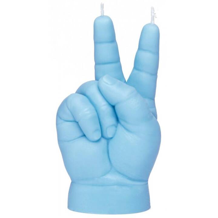 CANDLEHAND Bougie à motifs Baby Peace (Bleu)