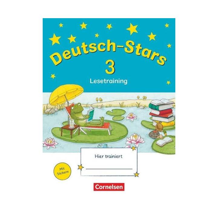 Deutsch-Stars, Allgemeine Ausgabe, 3. Schuljahr, Lesetraining, Übungsheft, Mit Lösungen