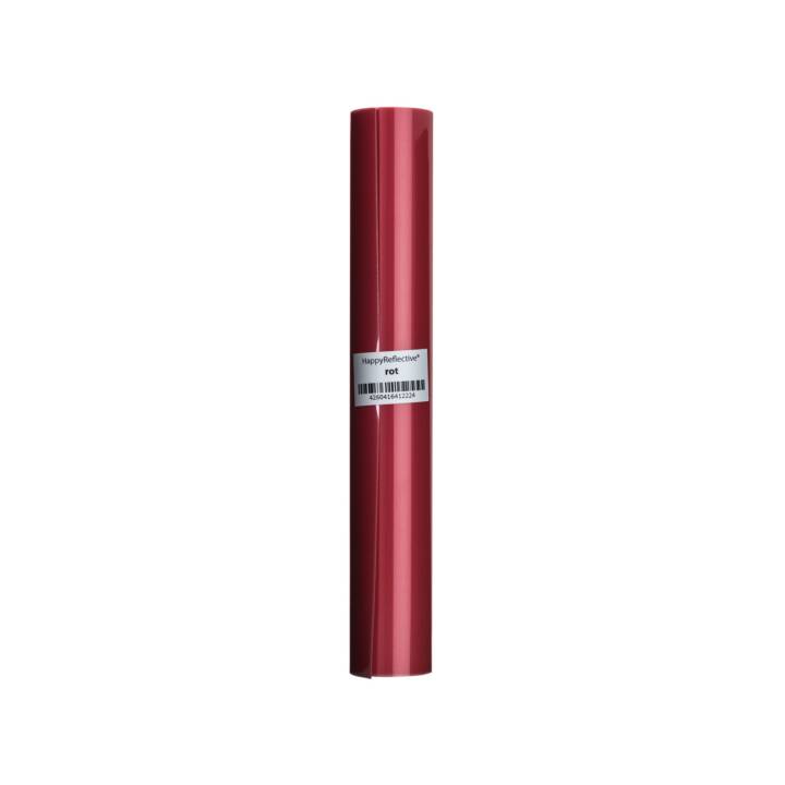 HAPPYFABRIC Pelicolle adesive (25 cm x 100 cm, Rosso)