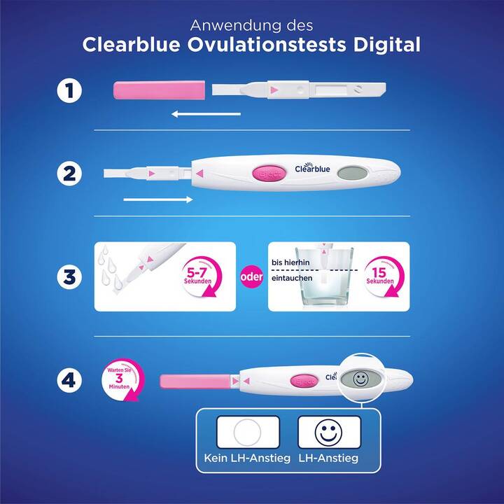 CLEARBLUE Tests d'ovulation 99 % (10 pièce)