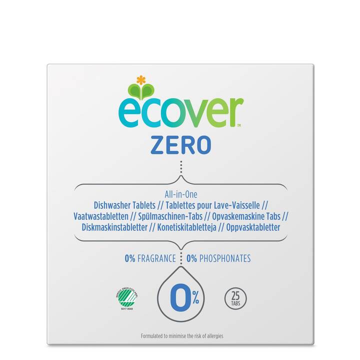 ECOVER Détergents pour lave-vaisselle All-in-One (25 Tabs)