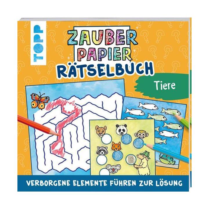 Zauberpapier Rätselbuch Tiere