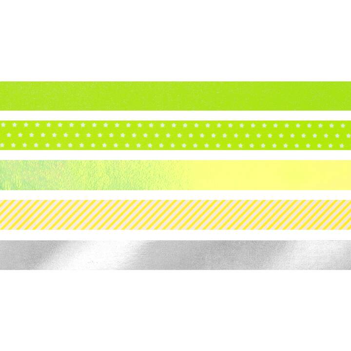 HEYDA Duck Tape Set (Argento, Giallo, Verde, 3 m)