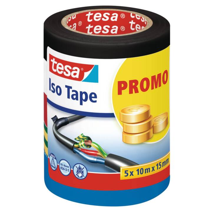 TESA Nastro isolante Iso Tape (15 mm x 10 m, 5 pezzo)