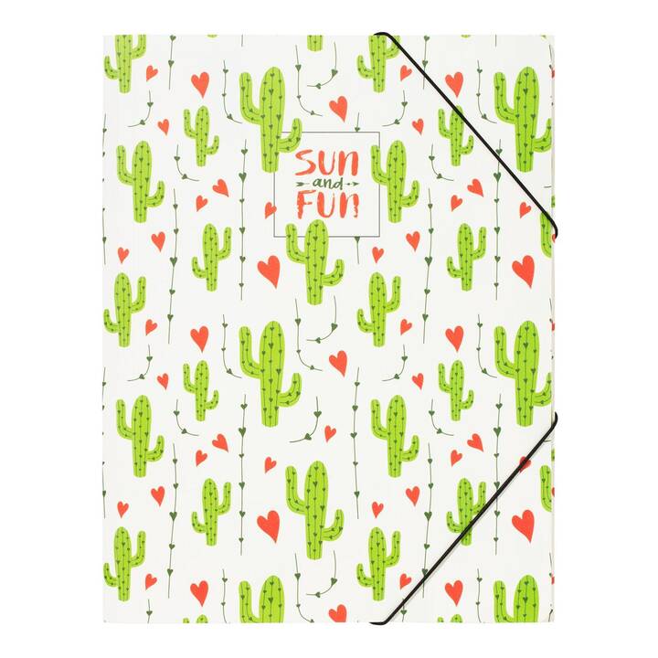 PAGNA Dossier à élastique Cactus (Multicolore, A4, 1 pièce)