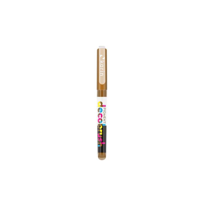 KARIN Marcatore creativo Pigment Deco Brush (Marrone, 4 pezzo)