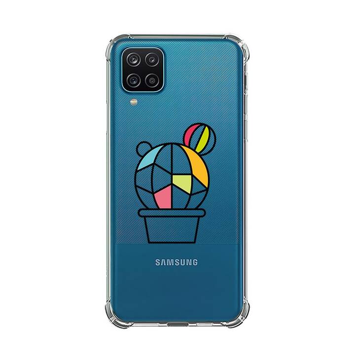 EG Backcover (Galaxy A12, Kaktus, Transparent)