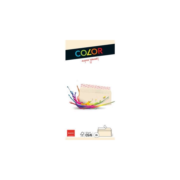 ELCO Briefumschlag Office-Color Optifix (C5/6, 25 Stück, FSC)