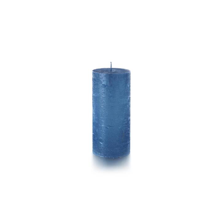 BALTHASAR Bougie cylindrique Rustico (Bleu)