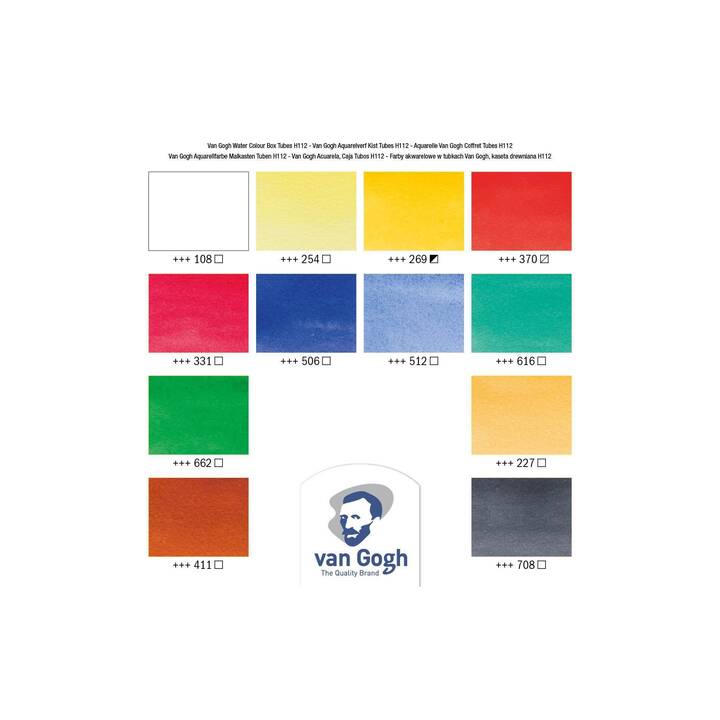 VAN GOGH Colore acquerello 20840112 Set (12 x 10 ml, Multicolore)