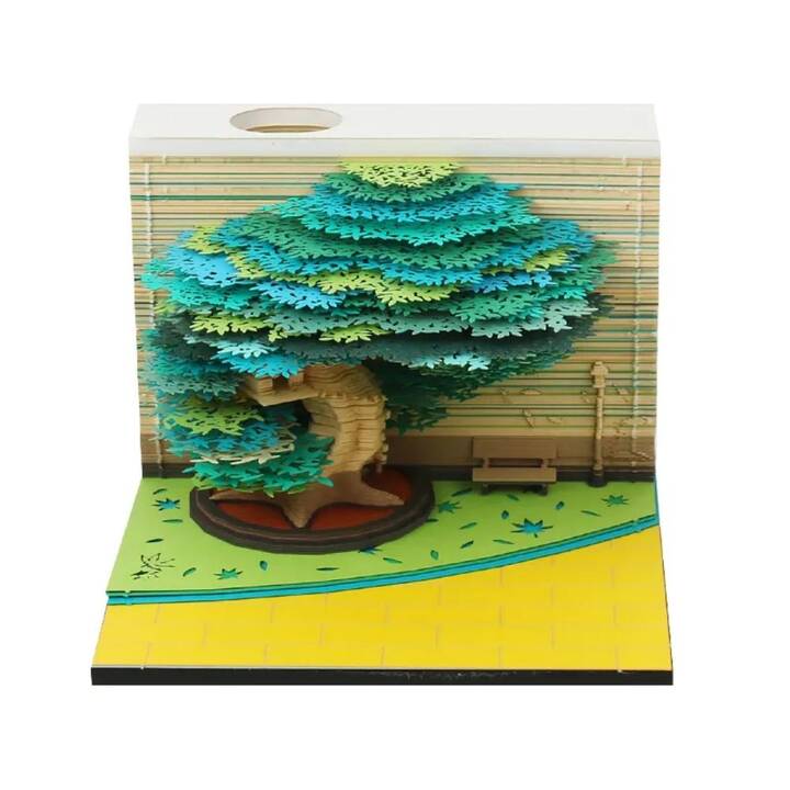 EG 3D-Notizblock – grün – Baum