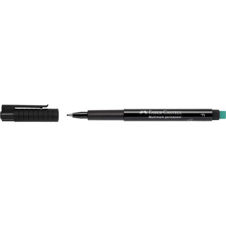 FABER-CASTELL Pennarello indelebile Multimark F (Nero, 1 pezzo)