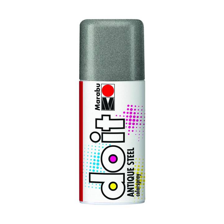 MARABU Spray de couleur Do it (150 ml, Gris argenté, Argent, Multicolore)