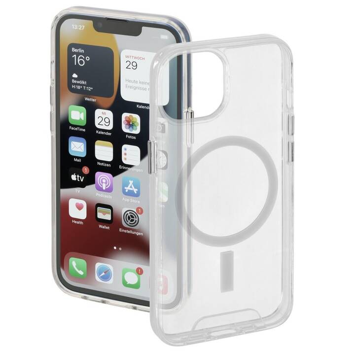HAMA Backcover MagCase Safety (iPhone 14, Transparent)