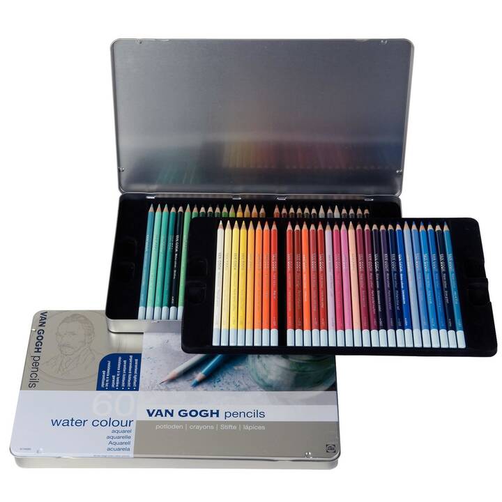 VAN GOGH Crayons de couleur aquarellables Set (60 pièce)