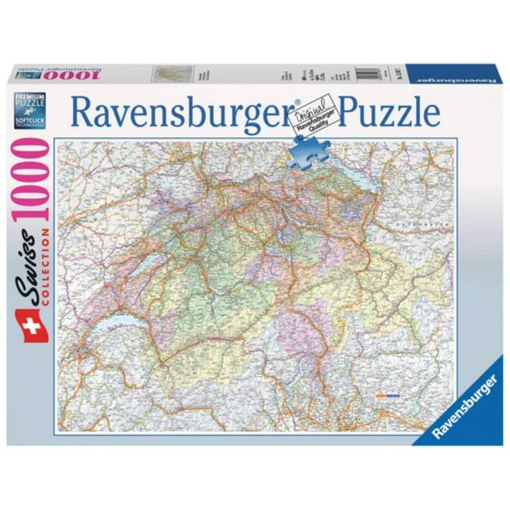 RAVENSBURGER Schweizerkarte Puzzle (1000 x)