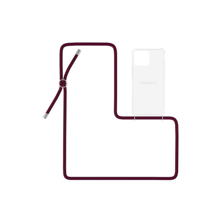 URBANY'S Backcover con cordoncino Lollipop (iPhone 13 Pro Max, Transparente, Pink)
