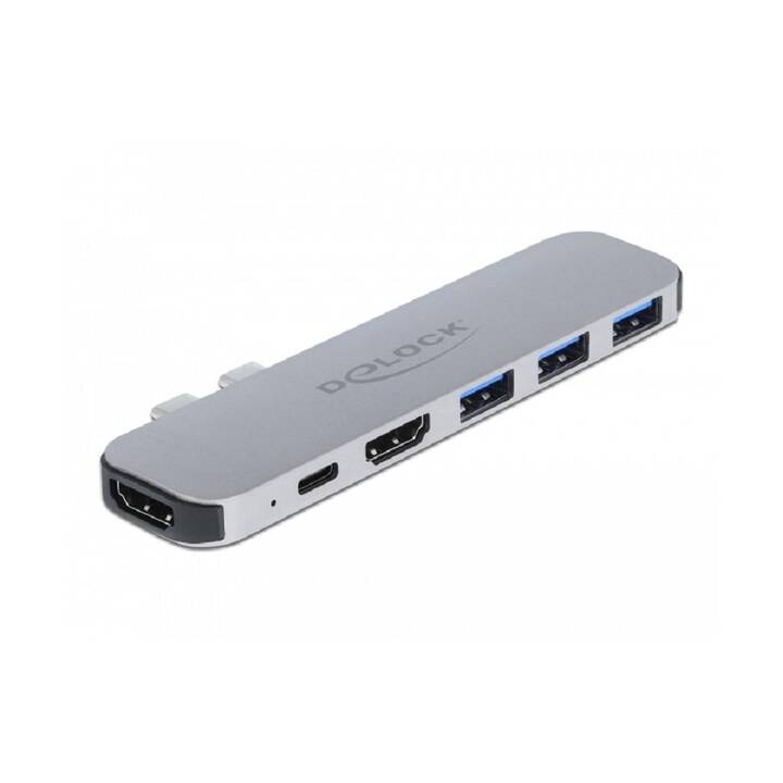 DELOCK Dockingstation 87753 (2 x HDMI, USB Typ-C, 3 x USB 2.0 Typ-A)