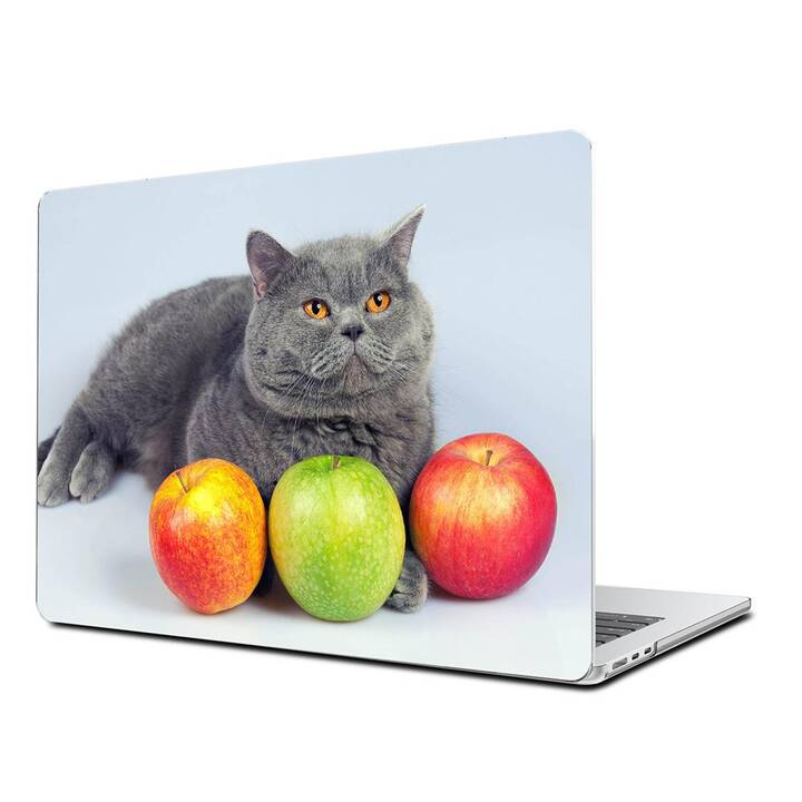 EG Coque rigide (MacBook Air 13" M2 2022, Chats, Gris)