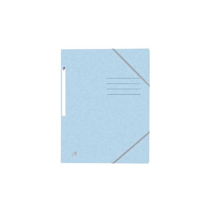 OXFORD Cartellina con elastico (Rosa chiaro, Blu chiaro, Turchese, Giallo chiaro, Beige, A4, 5 pezzo)
