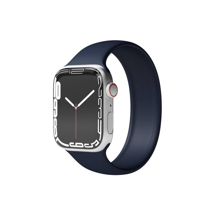 VONMÄHLEN Solo Loop Armband (Apple Watch 45 mm / 42 mm / 49 mm / 44 mm, Blau)